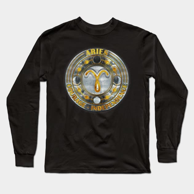 Chrome aries Long Sleeve T-Shirt by FallingStar